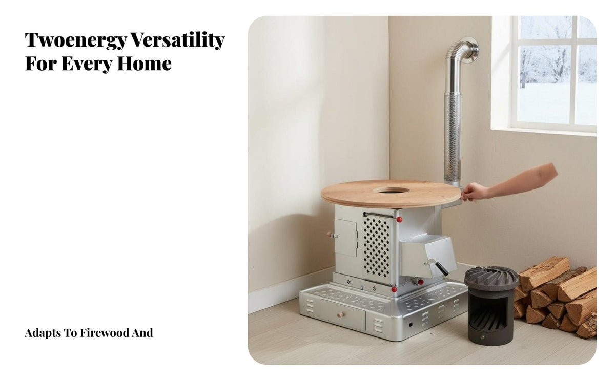 Wood Burning Stove, High-End Thickened Indoor Heater, Smokeless Gasification, Dual Energy for Home
