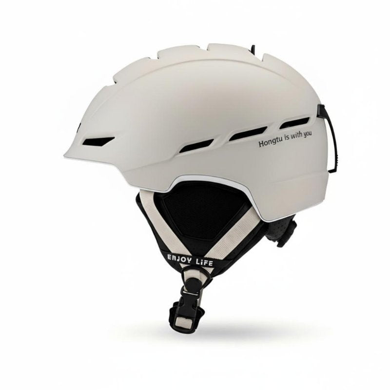 Ski Helmet with Integrated Goggle, Unisex Winter Protective Helmet, Adjustable, Multi-Size, For Children and Adults