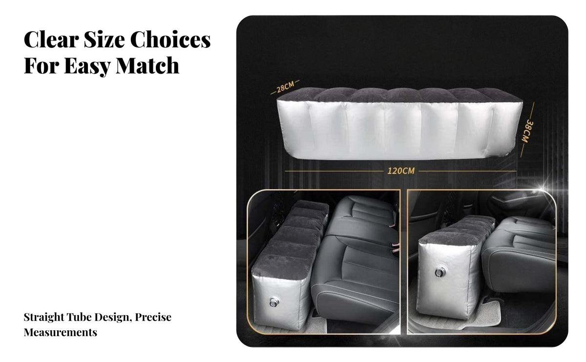 MPV Rear Row Seat Gap Pad, Inflatable Car Mattress, Third Row pad for Sleeping, Universal for Business Vehicles