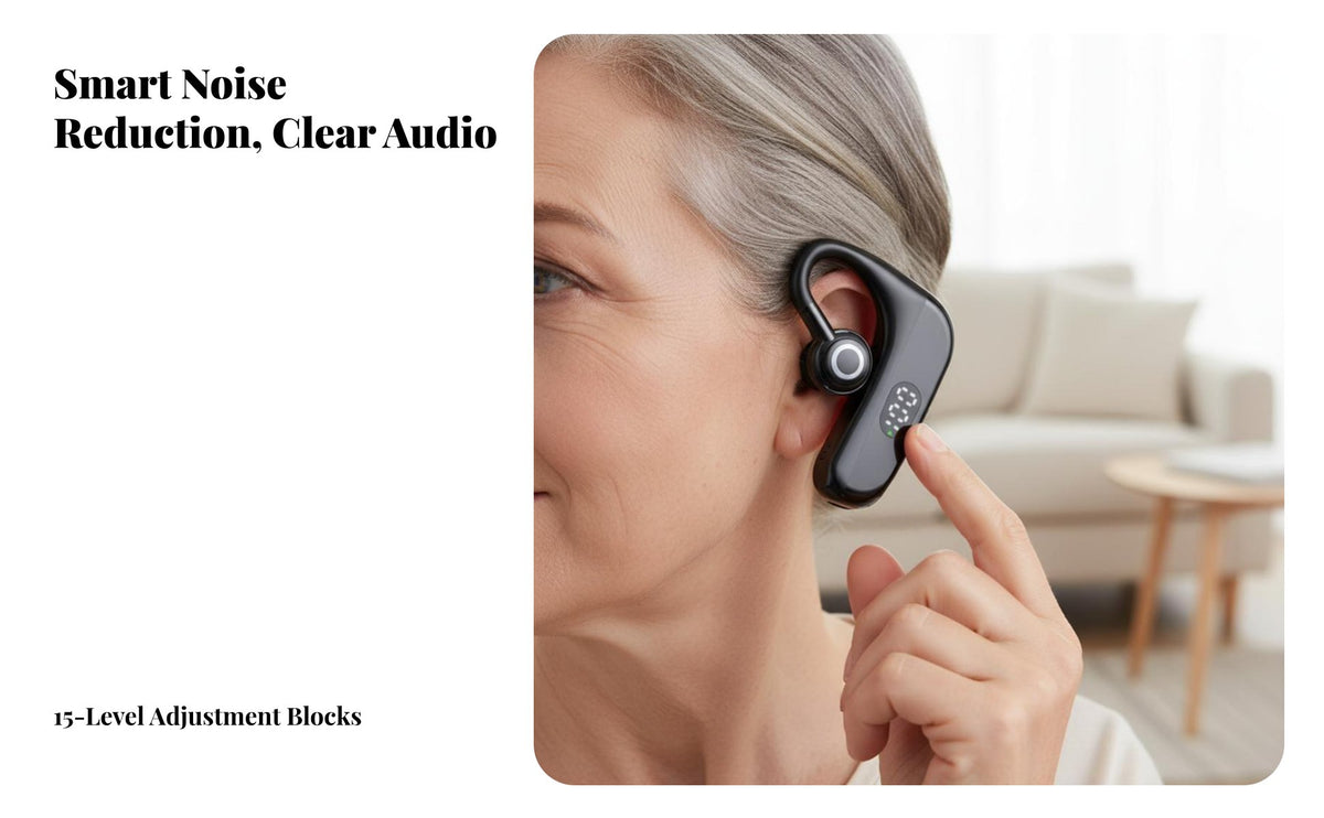 Single Ear Over-Ear Sound Pickup Headset, Elderly Assistive Device, Not In-Ear Listening