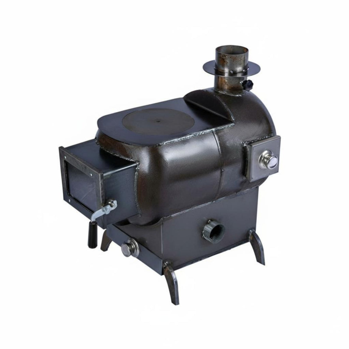 Horizontal Fireplace, High Temperature Eco-Friendly Stove, Rural Heating, Movable Wood, Multi-Purpose