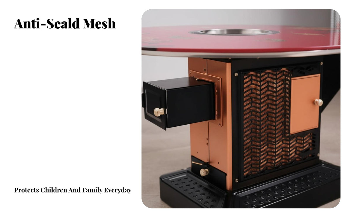 Indoor Wood Stove, Smokeless Heating Stove, Winter Multi-Functional Rural Home Fireplace