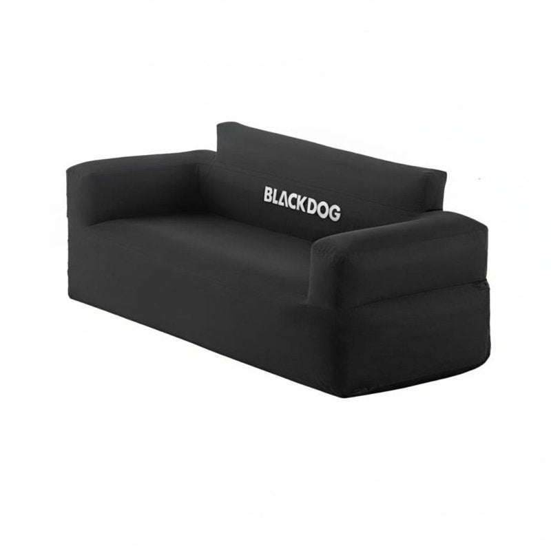 Inflatable Sofa, Outdoor Dual Air Mattress, Camping Lazy Bed, Black