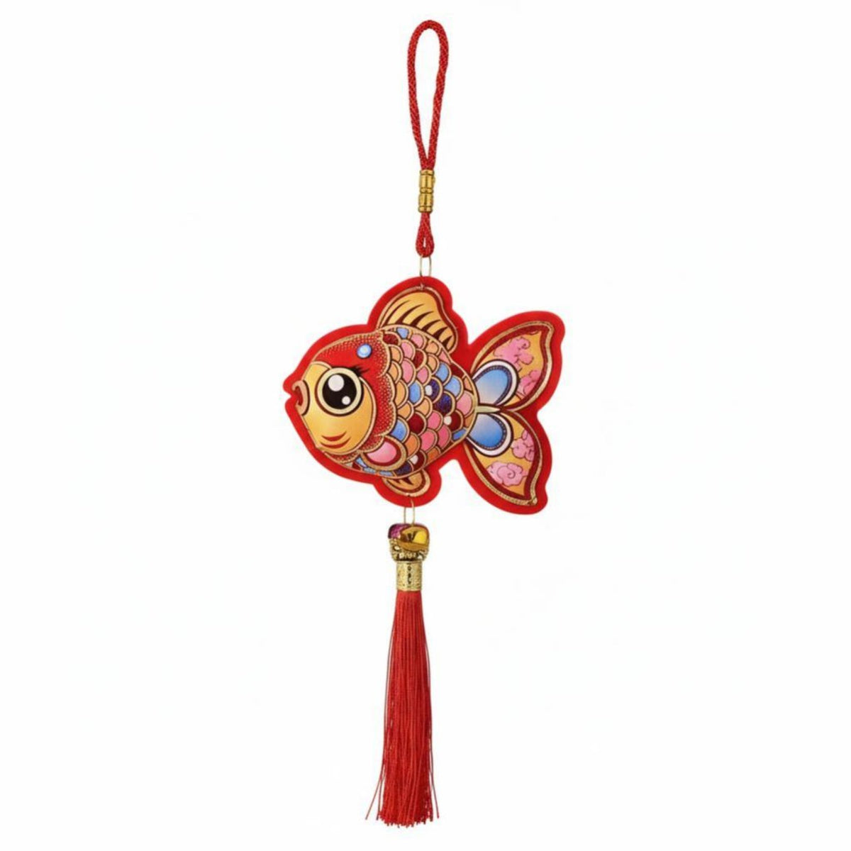 Year Fortunate Charm Colorful Chinese New Year Tassel Ornament Decoration for Office, Car