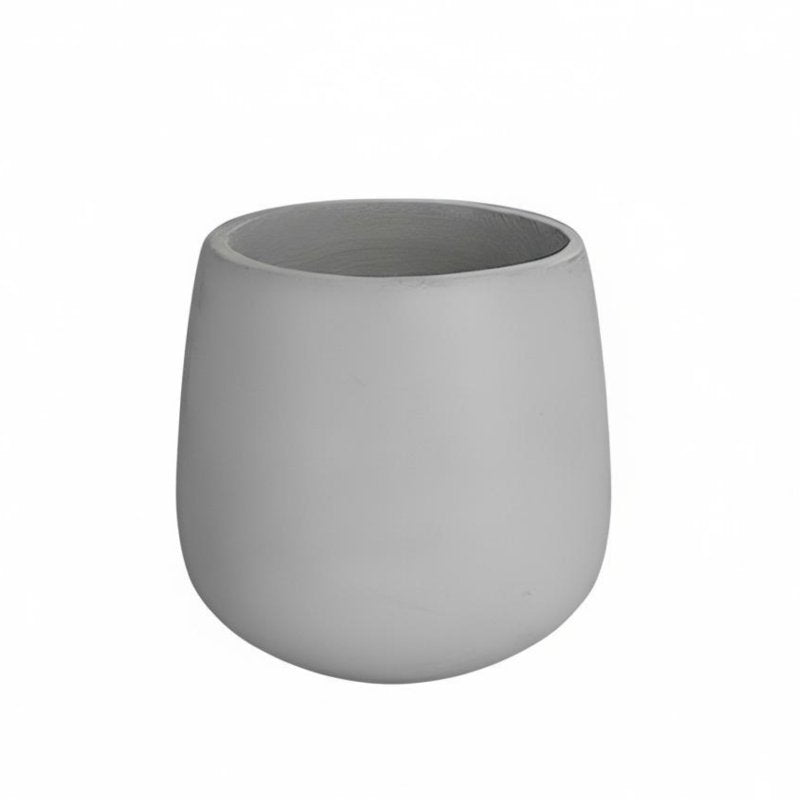 Cement Goblet Planter, Nordic Round Floor Pot for Balcony, Living Room