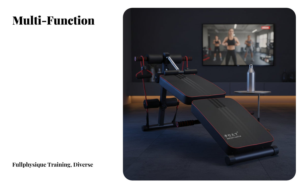 Sit-Up Bench, Home Foldable Fitness Equipment, Fixed Foot, Abdominal Exercise Board