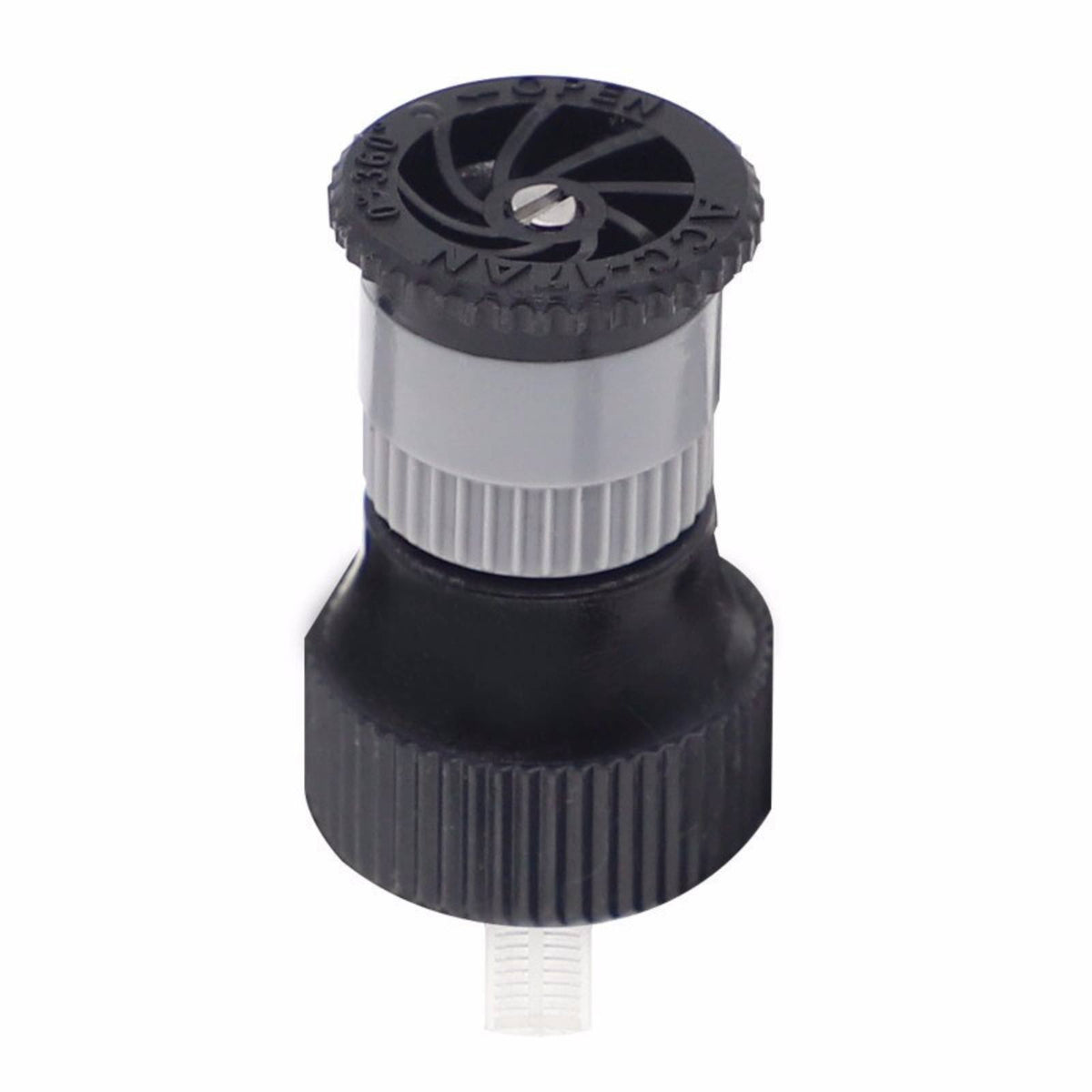 360° adjustable sprinkler for automatic coverage.