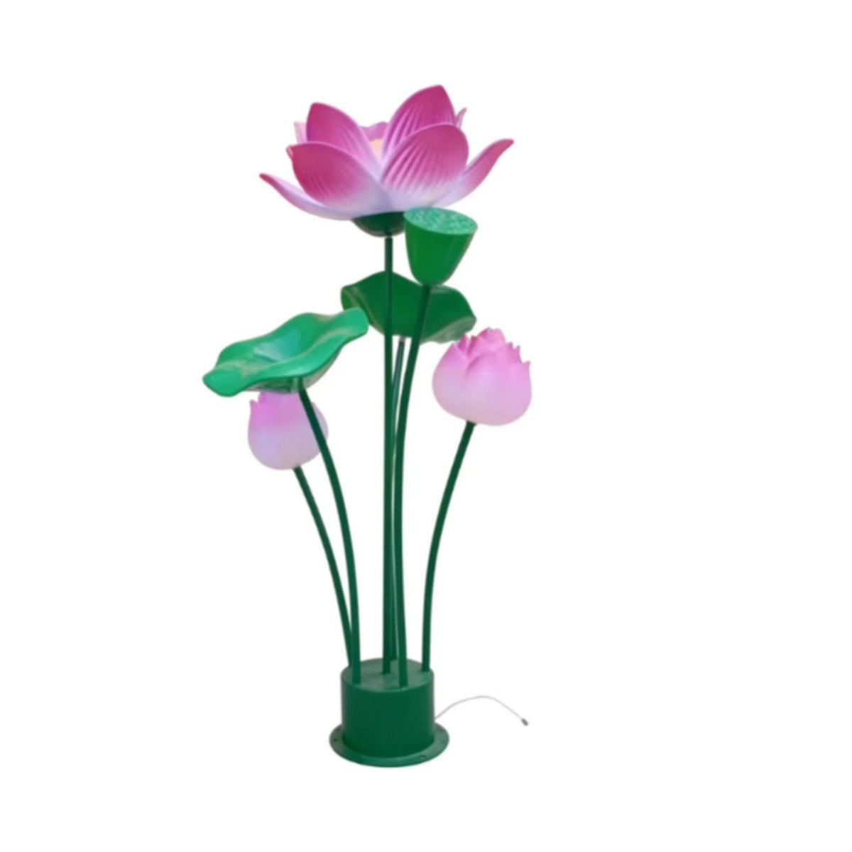3D Simulated Lotus LED Light, Outdoor Waterproof Landscape Lamp, Pond, Lake, Garden Decoration