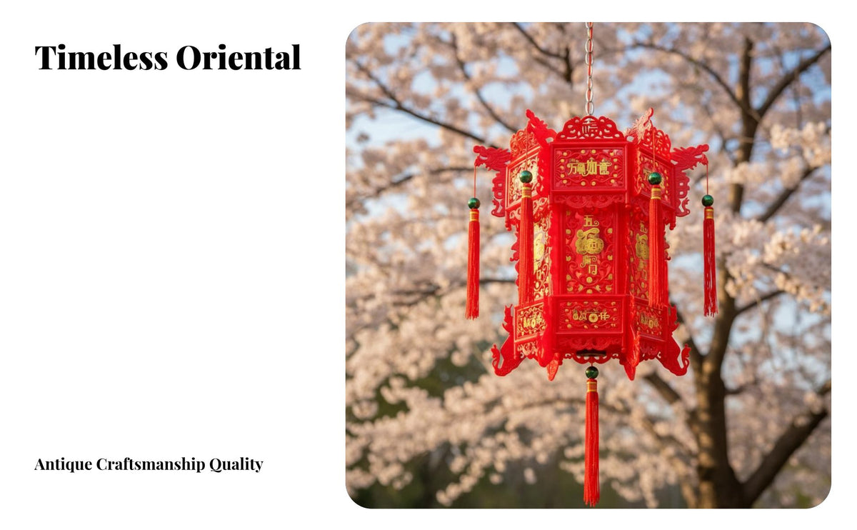 Chinese design Lantern, Antique Hexagonal grand light, light-emitting diode Rotating Colorful Light, New Year Balcony Decoration