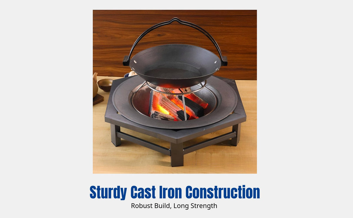 Cast Iron Fire Pit, Vintage Wood Burning Heater, Charcoal Stove, Outdoor Winter Heating, Rural Home