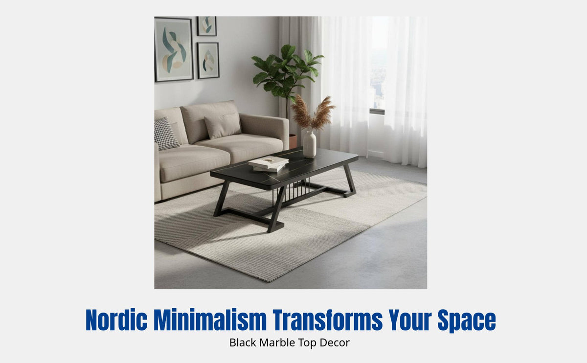 Modern Sintered Stone Coffee Table, Nordic Minimalist, Living Room, Small Apartment, Luxury Set