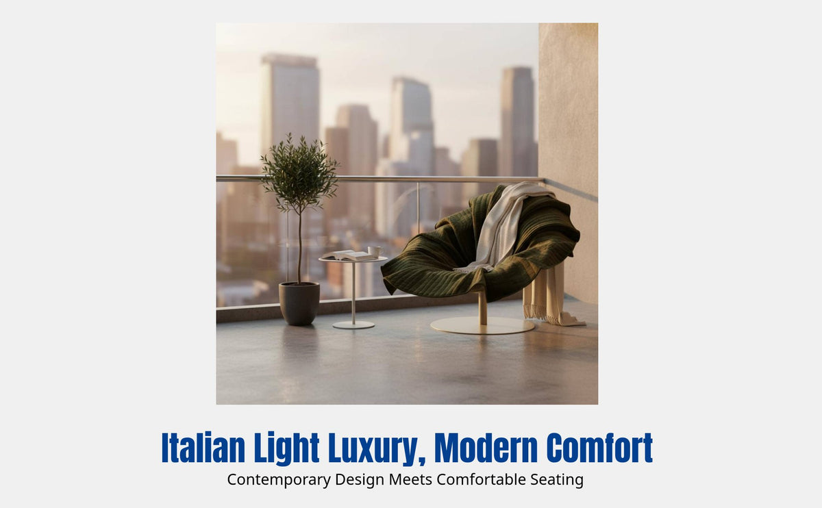 Floral Swivel Lounge Chair, Italian Design, Luxury Plush Fabric, Designer Accent Sofa for Home and Balcony
