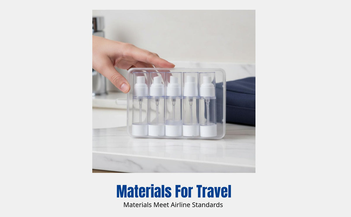 Travel Vacuum Dispenser Bottle, Press Spray, Cosmetic Lotion Spray, AS Material, Leak-Resistant, Multi-Scenario