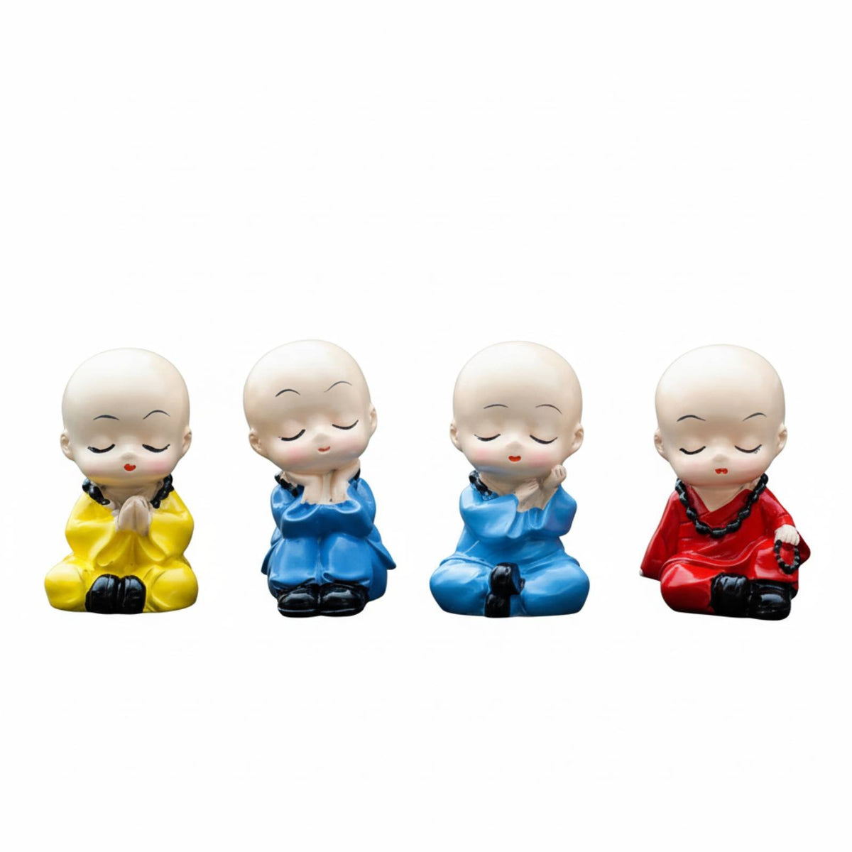 Creative Resin Monk Figurine, Tree Log Sitting, Serene Home Decor, Car Decoration