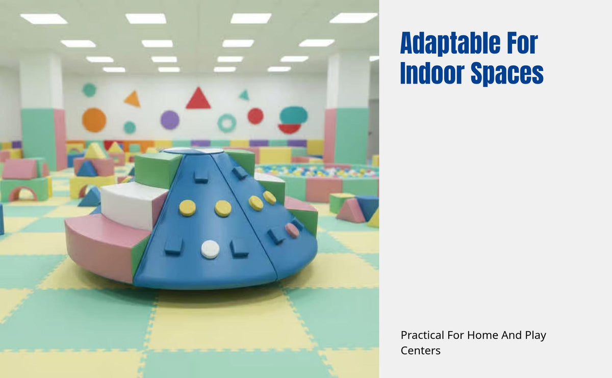 Soft PU Climbing Slide Set, Round Sensory Training, Indoor Play for Kids, Parent-Child Center