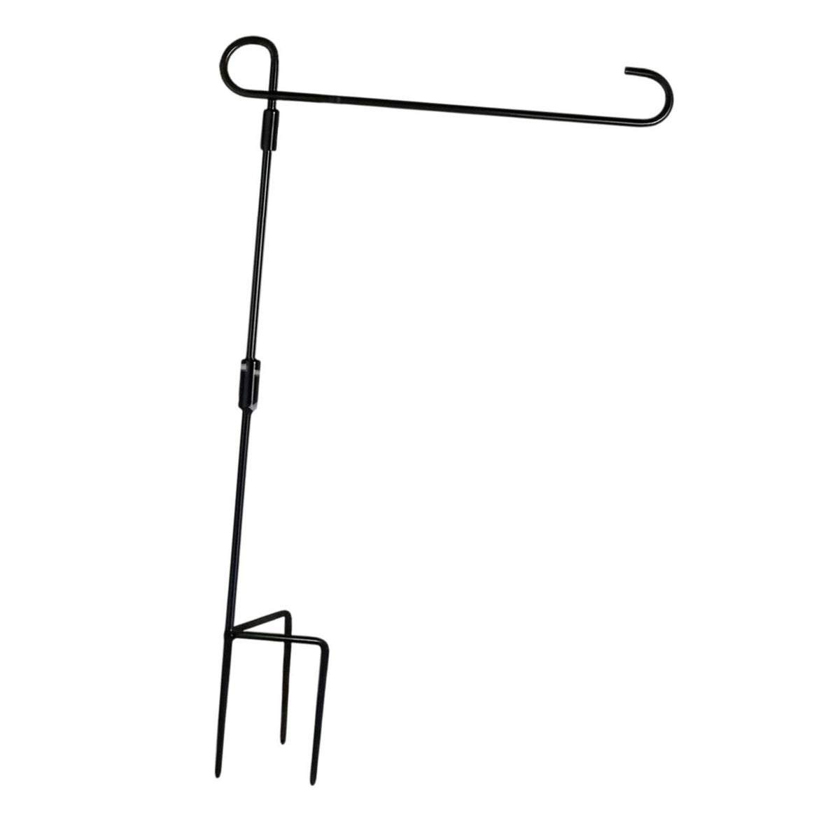 Garden Flag Stand Stable 3 Prong Base Flagpole Easy Assembly Extra Stability for Pathway Entrance