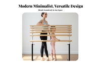 Stable Base Portable Ballet Barre Long-Lasting Construction Freestanding Ballet Barre Non-Slip Feet Portable Dance Bar Heavy Duty for Adults, Dancers, Beginners, Home Use, Gym