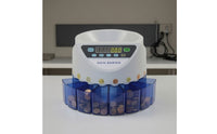Multi-Bin Coin Sorter Machine Digital Coin Sorting Machine Tabletop Compact for Shops, Offices, Kiosks, Currency Handling, Till Organization