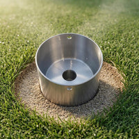 Perforated Golf Cup Brushed Metal Golf Cup Cylindrical