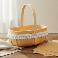 DIY Hand-Woven Basket Kit for Floral Arrangements and Fruit Display, Postpartum Gift Basket
