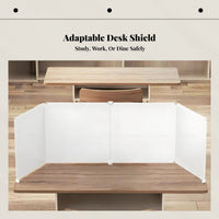 Desk Partition, Office Divider, Foldable Table Screen, Antispray, Exam Separator