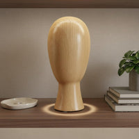 Wood Hat Display Versatile Hairpiece Display Head Form Minimalist Interior Design Decor for Entryway