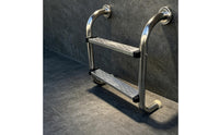 Pool Ladder with Anti-Slip Steps Rust-Resistant Pool Ladder with Non-Slip Steps Floor-Mounted