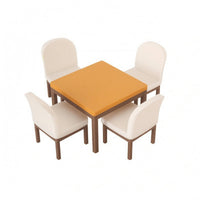5 Pieces Dollhouse Dining Room Set Easy to Display for Pretend Play