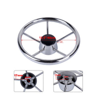 Marine Steering Wheel Universal Fit Stainless Steel Yacht Wheel