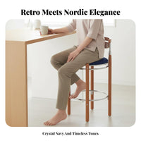 Molded Shell Pedestal Stool Integrated Footrest Bar Chair shapeed Seat for Pub