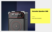Rechargeable PA speaker for karaoke