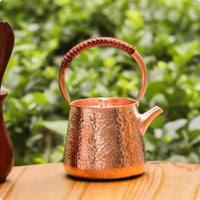 Copper Teapot Handmade Kitchenware Heat-Proof Handle for Boiling Water