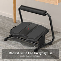 Adjustable Footrest Anti-Slip Design Footstool Massaging Surface for Students