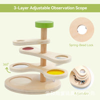 Wooden Adjustable Observation Mirror Toy for Kids
