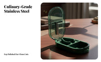 2-in-1 Cutter and Organizer Stainless steel cutter for portableers, Caregivers