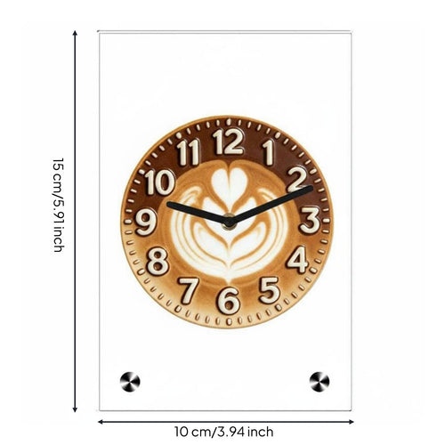 Silent Desk Clock Decorative Flower Clock Easy Reading Home Decor for Parents