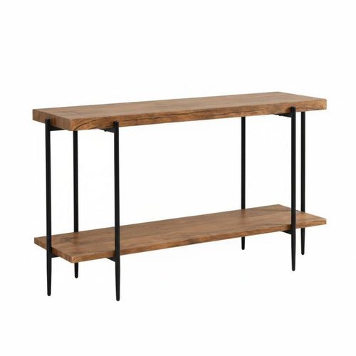 Countrydesign design Narrow Console Table Space-Saving dual-level Narrow Table Multi-Functional Hallway Furniture Slim silhouette for Guesthouse Owners, Homeowners, Decorators, Entryway, Living Room, Behind Couch, Bedroom
