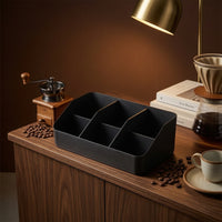 Coffee Station Organizer Easy-Access Rack Sturdy for Break Room