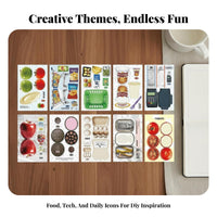 20 Sheets Shaped Memo Sheets Fun and Creative Die-Cut Notepad Set Multiple Designs Interactive Note Paper for DIY Enthusiast S, Artists, Crafting