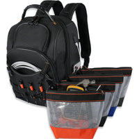 Heavy-Duty Tool Backpack for Electricians and Construction Workers