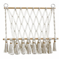 Macrame Wall Hanging Shelf Woven Macrame Storage Shelf Small Areas