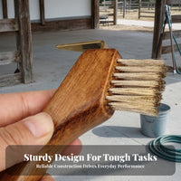 Sturdy Hoof Pick with Wooden Handle