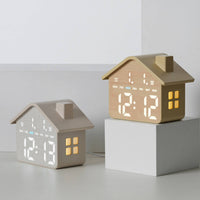 House Shaped Alarm Digital Timepiece Date and Day Display for Children