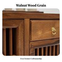 Chinese Design Wooden Tea Brewing Cabinet Solid Wood Construction Living Room Furniture Multi-Functional Storage Center Table Space Saving for Homeowners, Apartment Dwellers, Families, Home Office