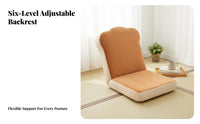 Plush supportrest Lounger Cute design Floor Chair Lightweight for Bay sill, Office