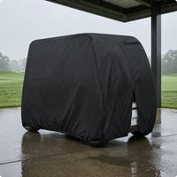 Waterproof Golf Vehicle Cover Silver-Coated Full Coverage Golf Vehicle Cover Black