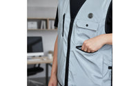Adjustable Cooling Vest with Pockets Long-Lasting Zippered Cooling Vest Sleeveless Outerwear Lightweight for Outdoor Workers, Laborers, Construction Sites, Summer Wear