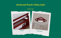 Dimmable LED wood ceiling light