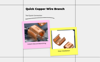 Insulated copper wire connector