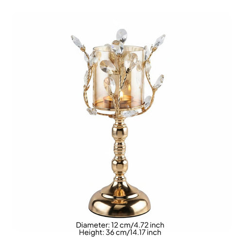 3 Pieces Crystal Candle Holder Romantic Lighting Decorative Candle Holder Luxury